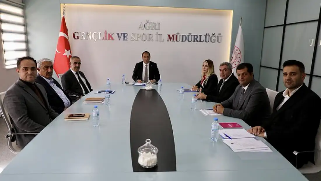 Ağrı’da spor yatırımları ve yeni projeler masaya yatırıldı