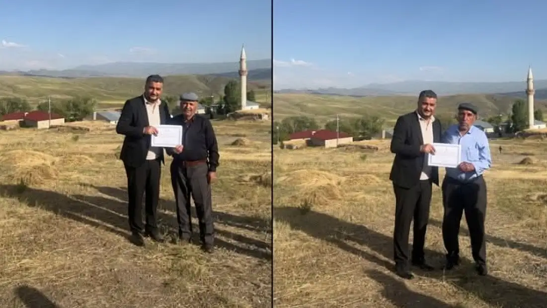 AK Parti Diyadin İlçe Başkanı Naci Kaya köy ziyaretlerinde vatandaşlarla buluştu