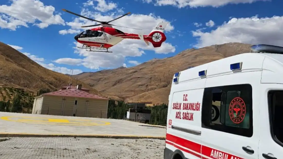 Bahçesaray’da Kalp Rahatsızlığı Bulunan Hasta Helikopter Ambulansla Van’a Sevk Edildi