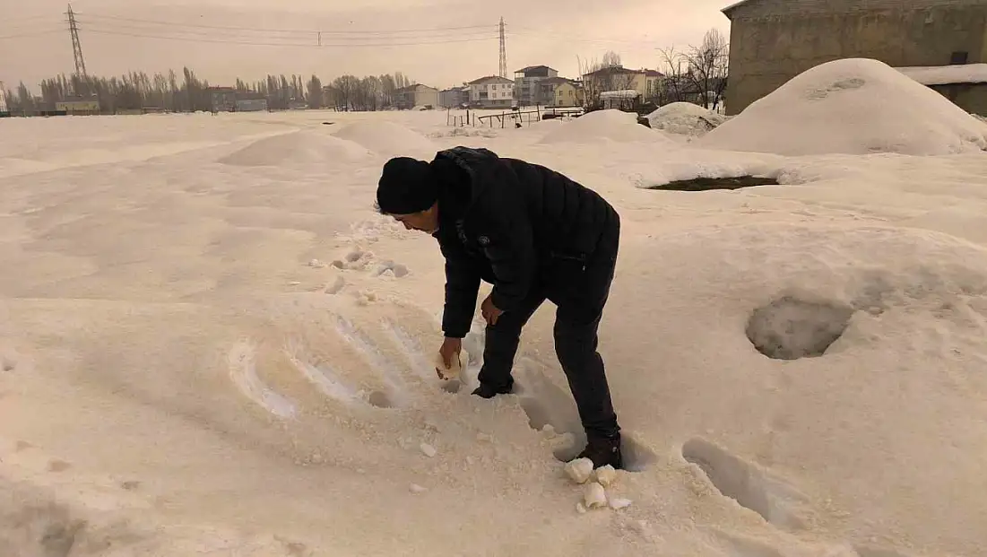 Bembeyaz kar bir gecede kahverengiye döndü