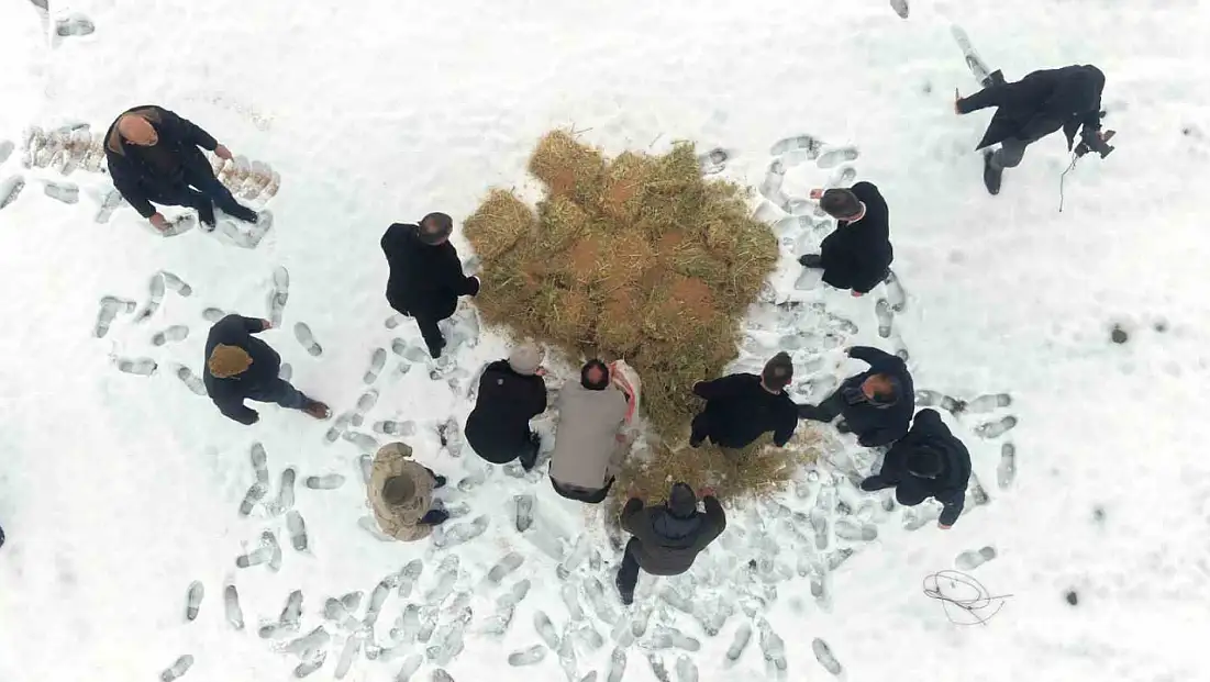 Beyaza bürünen dağlara merhamet taşındı