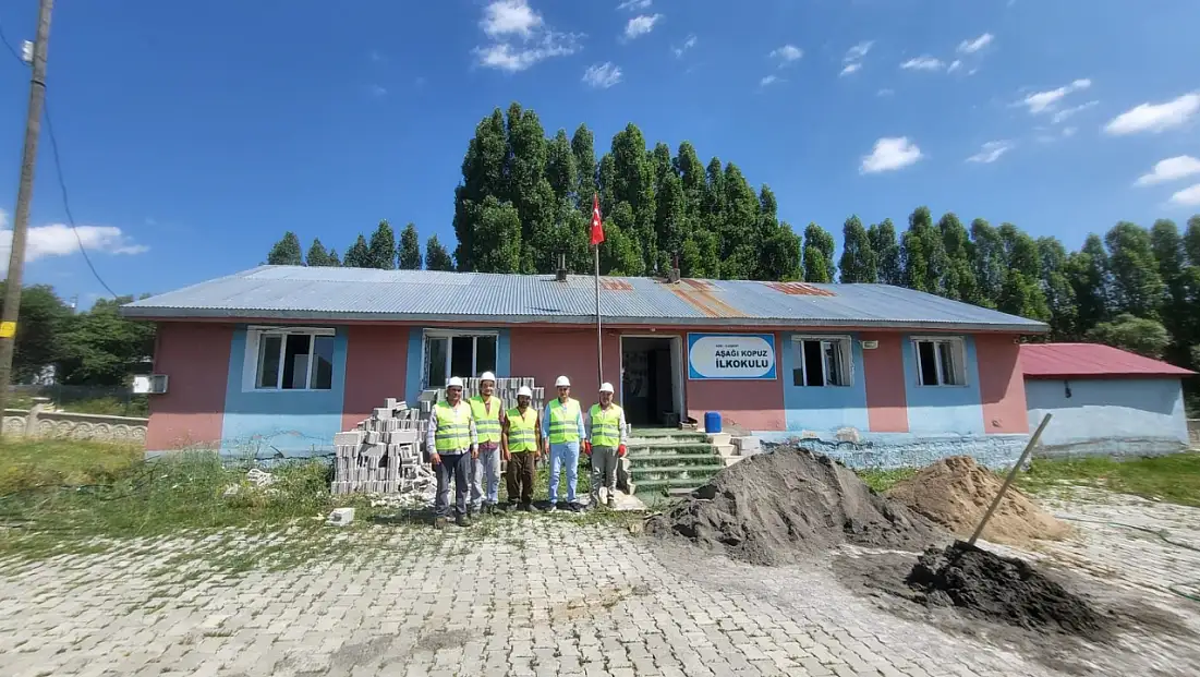 Eleşkirt'te köy okulları yeni eğitim yılına hazırlanıyor