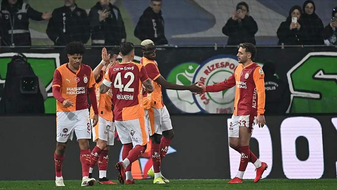 Galatasaray Rize deplasmanında rahat kazandı