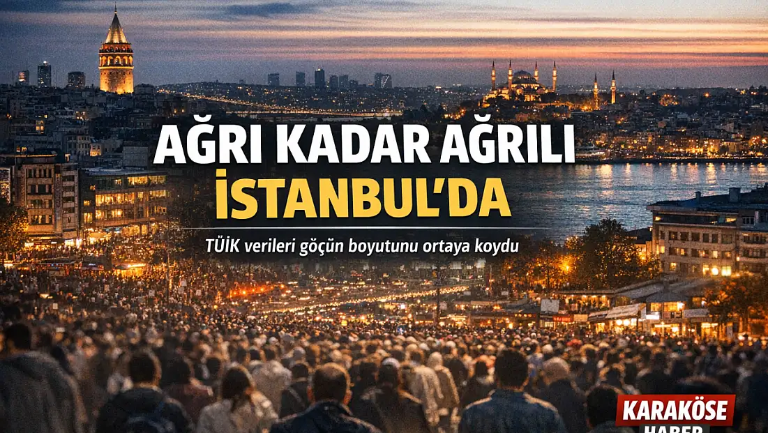 İstanbul’daki Ağrılı sayısı Ağrı nüfusuna yaklaştı