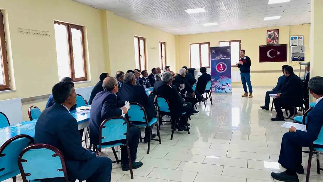 Jandarma, Kars'ta köylere siber dolandırıcılığa karşı eğitim verdi