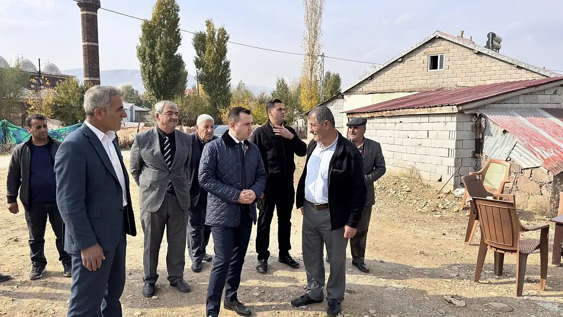 Kaymakam GÜNEY, Koç Köyü Taziye Evi İnşaatında İncelemelerde Bulundu