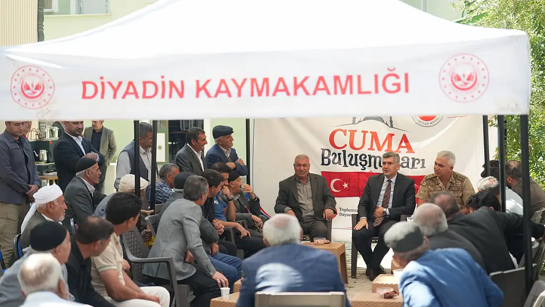Kaymakam Korkusuz vatandaşlarla cuma buluşmasında bir araya geldi