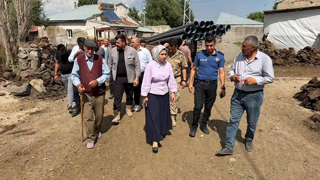 Kaymakam Kübra Baka Kılıç köylerde yürütülen çalışmaları yerinde inceledi