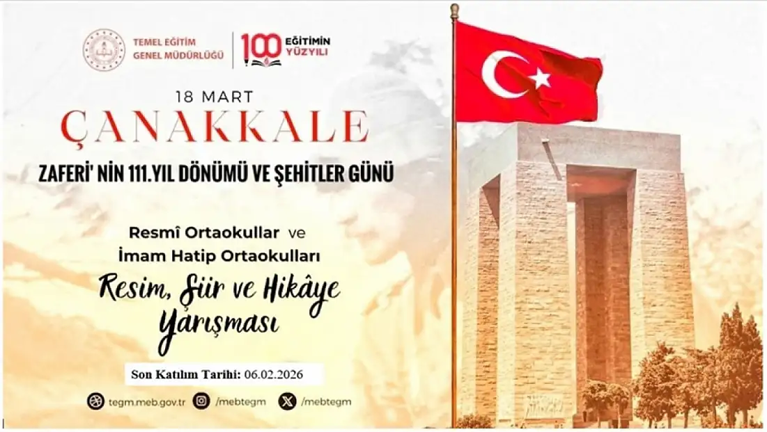 MEB’den 18 Mart’a özel öğrencilere yarışma