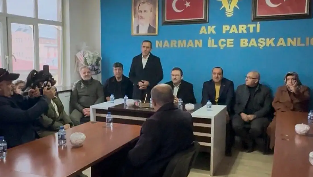 Narman’da AK Parti Teşkilatından İstişare Ziyareti