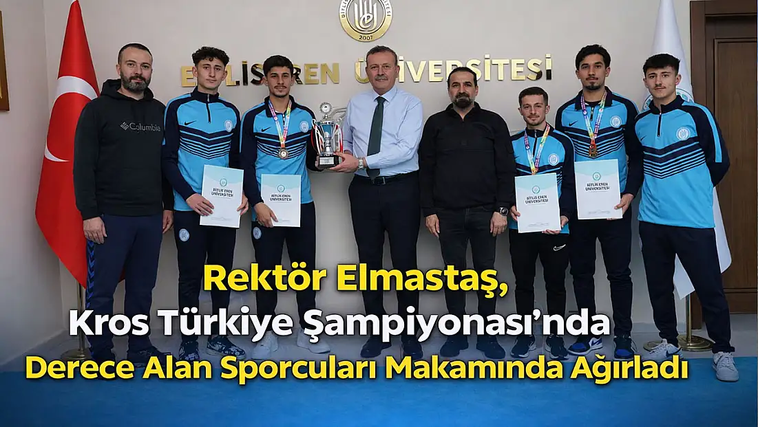 Rektör Elmastaş, Kros Türkiye Şampiyonası’nda Derece Alan Sporcuları Makamında Ağırladı