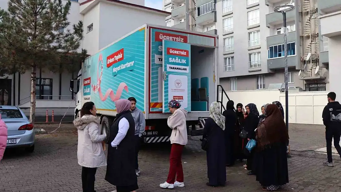 Ücretsiz kanser tarama hizmeti Oltu'da KETEM Tırı ile 3 gün boyunca sunulacak