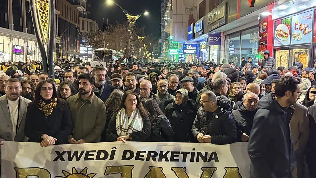 Van’da Rojava Yürüyüşüne Polis Engeli