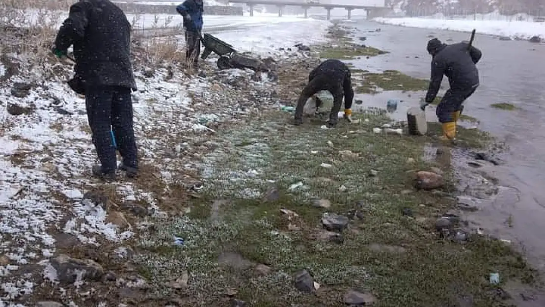 Diyadin'de bahar temizliği erken başladı