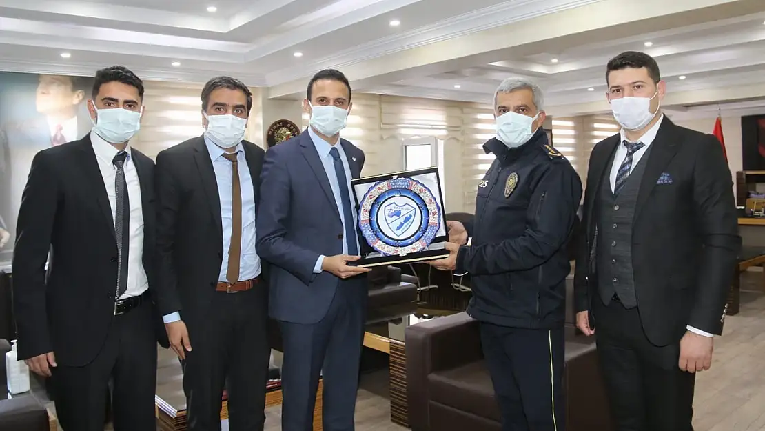 TFFHGD Ağrı Şubesinden, İl Emniyet Müdürü Özen'e Ziyaret