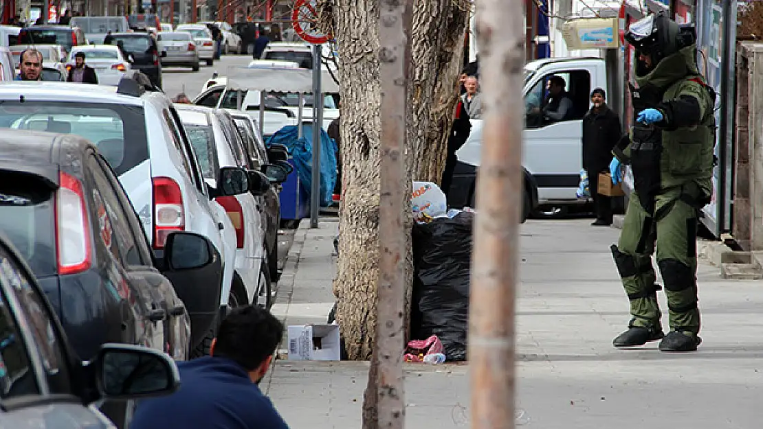 Erzurum'da şüpheli çanta