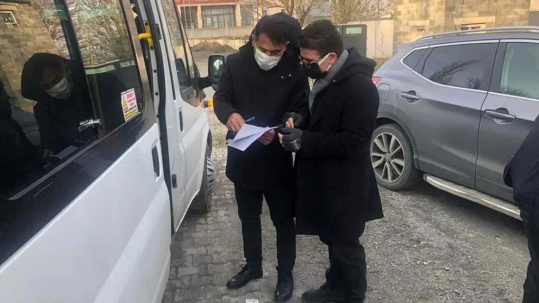 Hamur'da okul servisleri denetlendi
