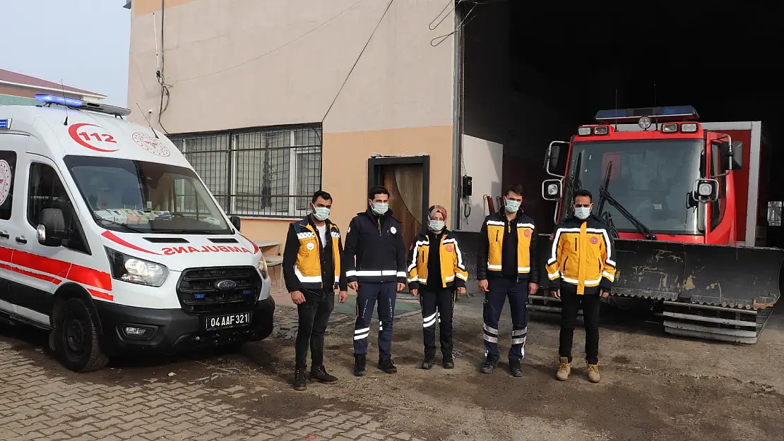 Ağrı 112 Acil Servis ekipleri, kış hazırlıklarını tamamladı