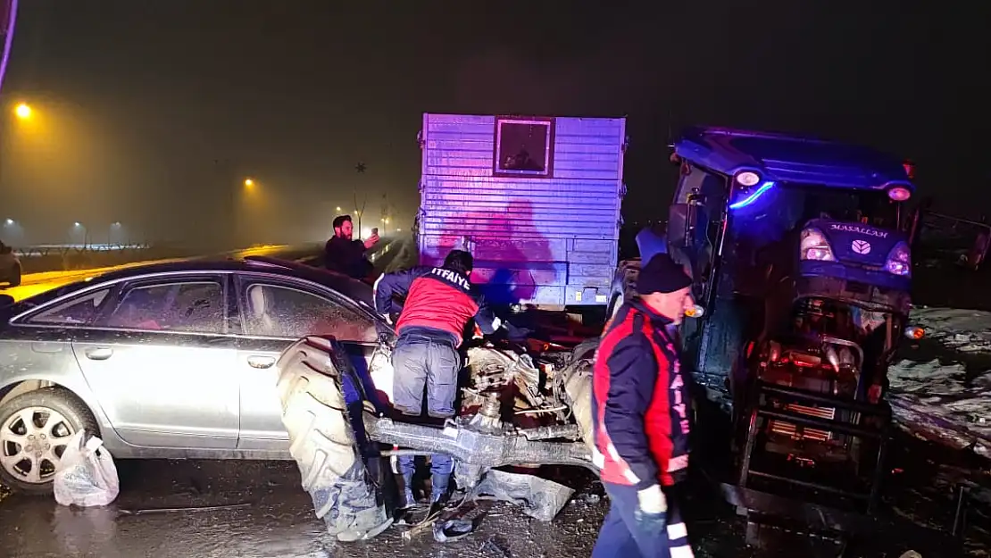 Ağrı'da kaza bir ölü, 3 yaralı