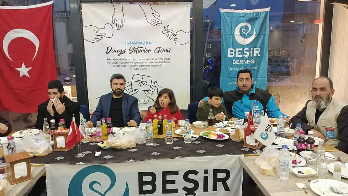 Beşir Derneği Ağrı'da ihtiyaç sahibi 150 çocuk için iftar programı düzenledi