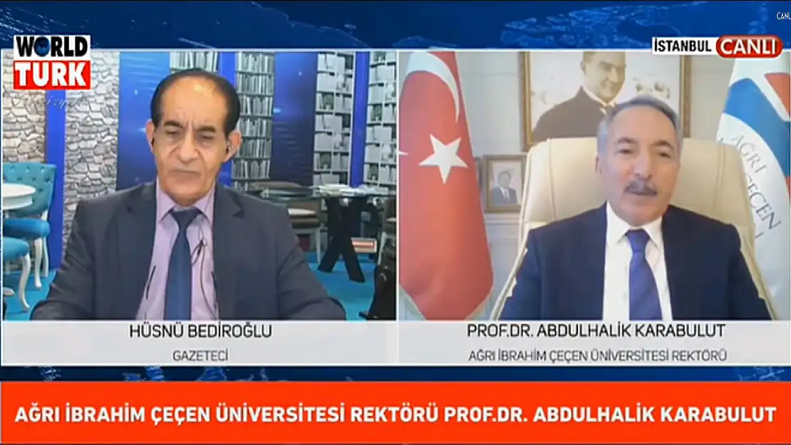 AİÇÜ Rektörü Karabulut 'Kent ve Hayat' Programına Konuk Oldu