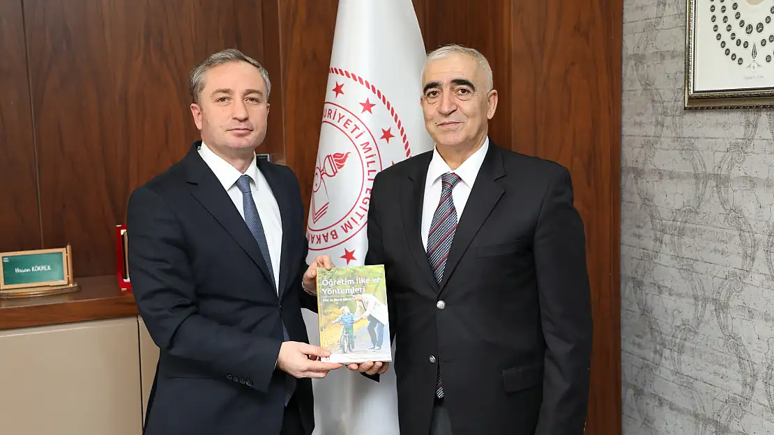 AİÇÜ Öğretim Üyesi Gökalp'dan Milli Eğitim Müdürü Kökrek'e ziyaret