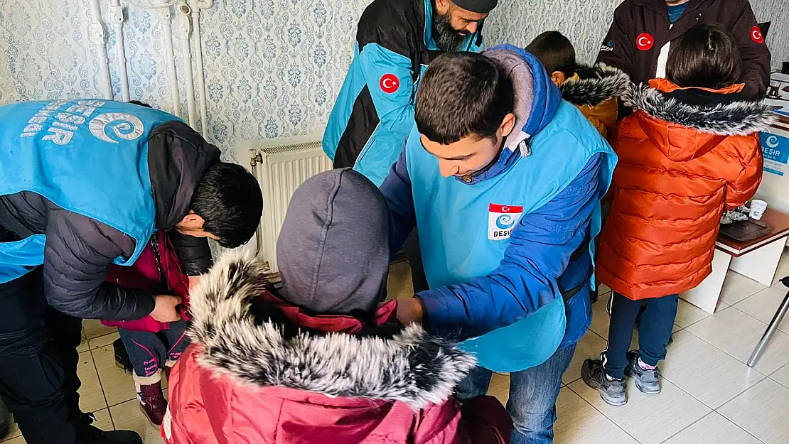 Beşir Derneğinden Ağrı'da ihtiyaç sahibi ailelere kış desteği