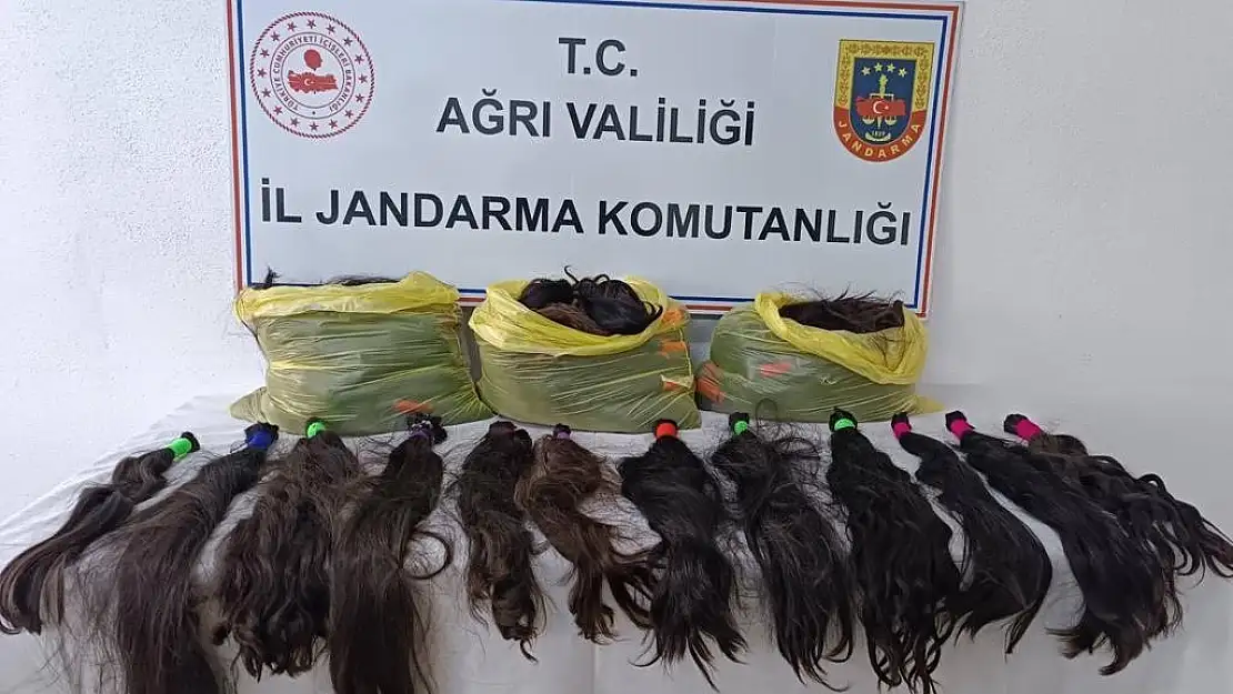 Ağrı'da orjinal insan saçı ele geçirildi