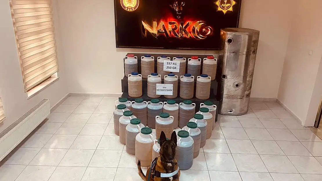 Ağrı'da 537 kilo 250 gram uyuşturucu ele geçirildi