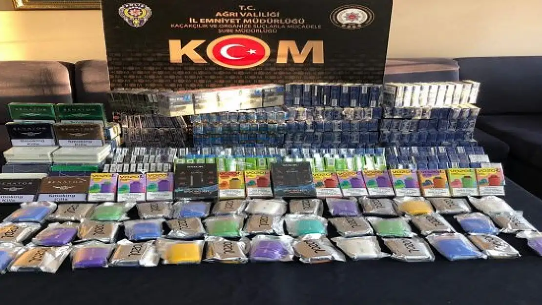 Ağrı'da gümrük kaçağı sigara ve elektronik sigara operasyonu: 3 gözaltı