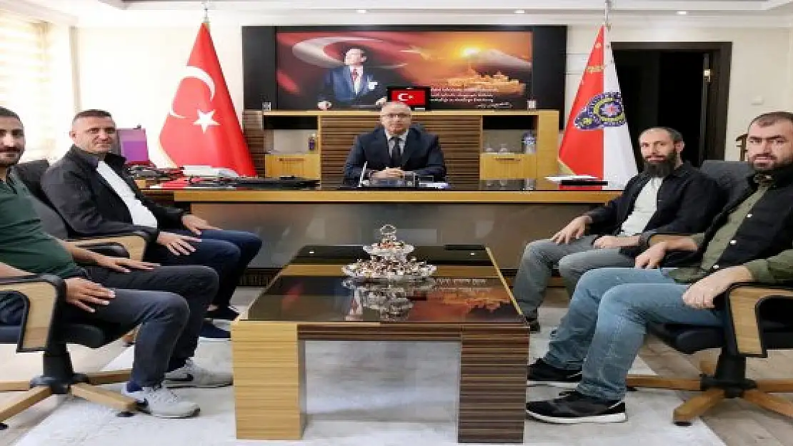 Ağrı Çalışan Gazeteciler Cemiyeti, yeni Emniyet Müdürü İpar'ı ziyaret etti
