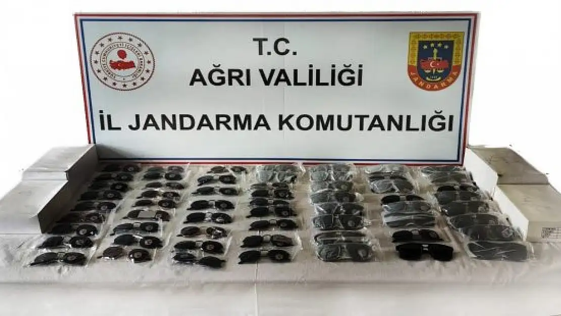 Ağrı'da 1 milyon 200 bin değerinde kaçak gözlük ele geçirildi