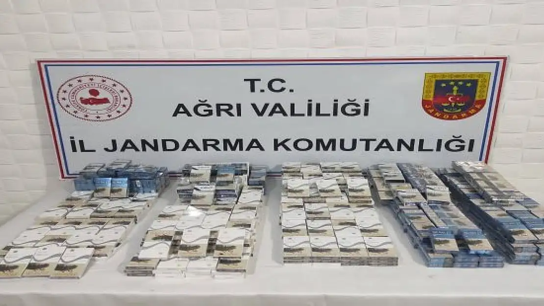 Ağrı'da kaçak sigara operasyonu 2 gözaltı