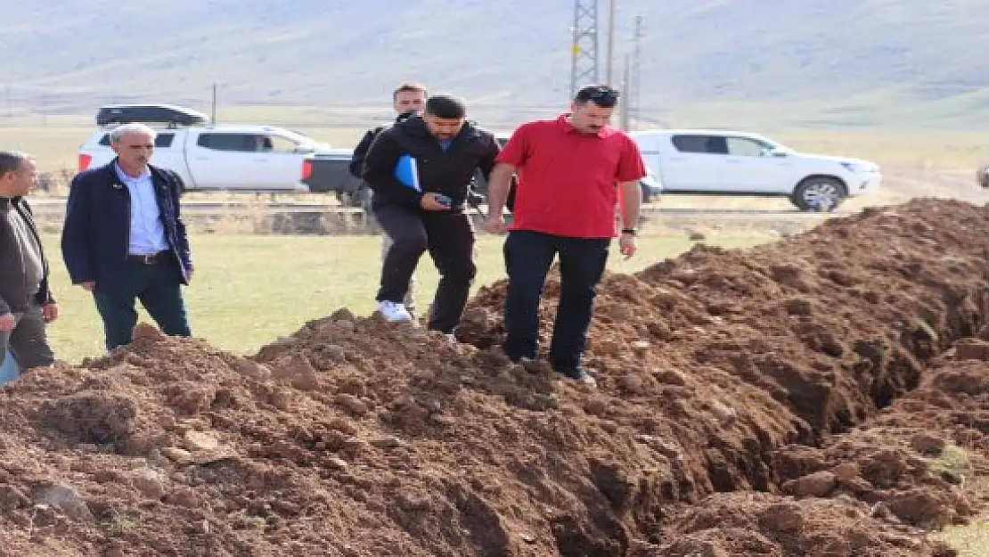 Diyadin Kaymakamı Karali, ilçede devam eden projeleri yerinde takip etti