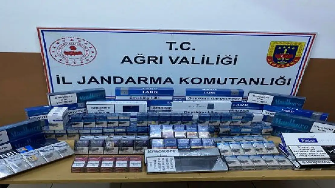 Ağrı'da kaçak akaryakıt ve sigara ele geçirildi