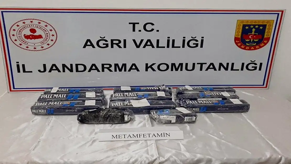 Ağrı'da 10 kilo 232 gram metamfetamin ele geçirildi