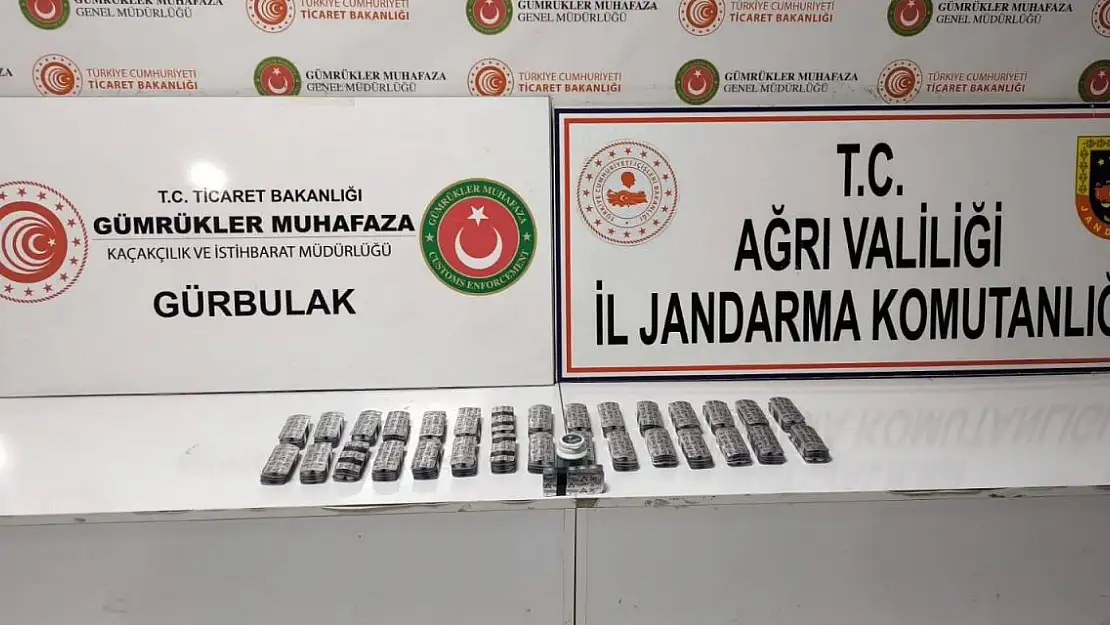 Ağrı'da 1582 adet uyuşturucu hap ele geçirildi