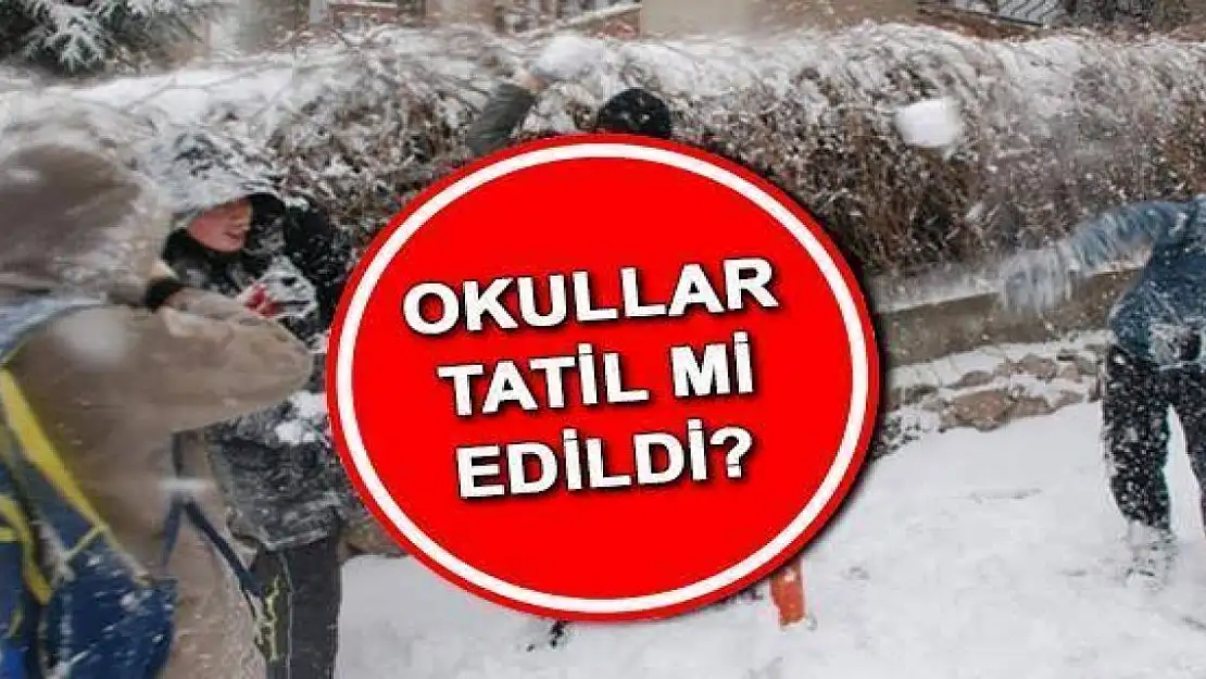 Ağrı'da okullar tatil edildi mi? 25 Aralık Pazartesi okullar tatil mi?