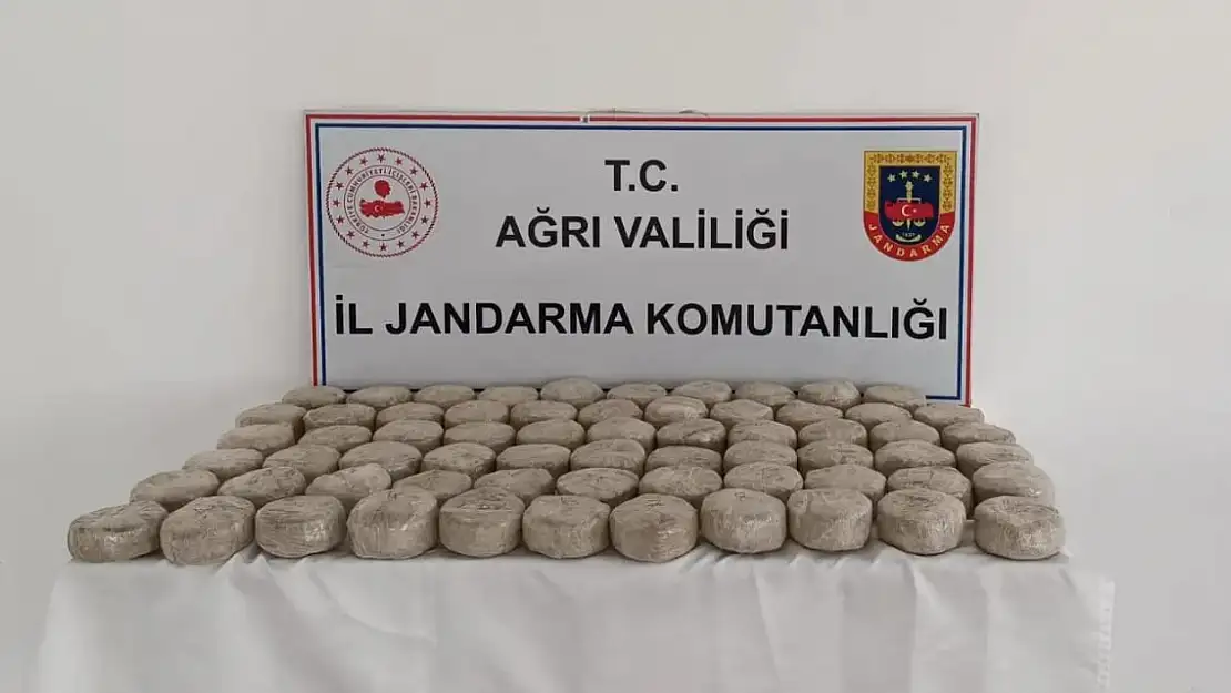 Ağrı'da 33 kilo eroin ele geçirildi