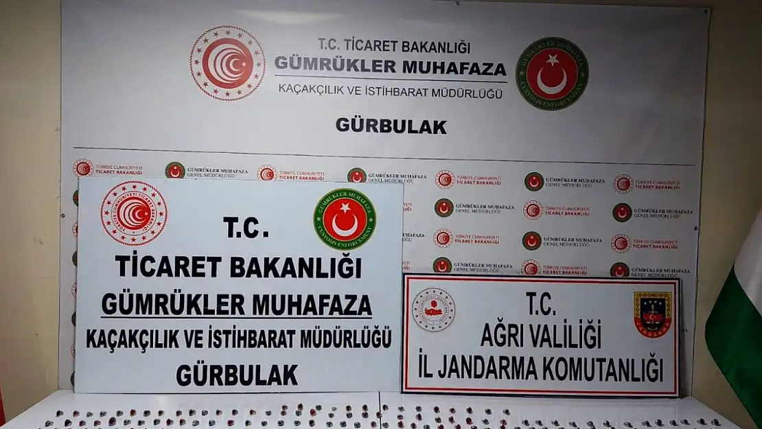 Sınırdan kaçak yüzük geçirmeye çalışan 2 kişi yakalandı