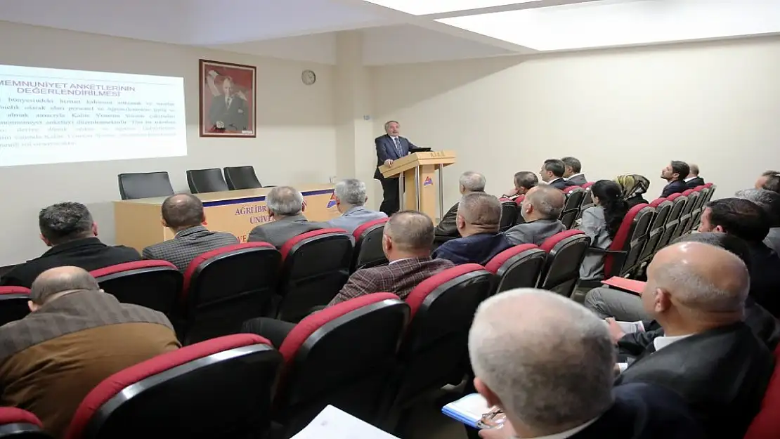 Ağrı İÇÜ'de Personel ve Öğrenci Memnuniyeti Değerlendirildi