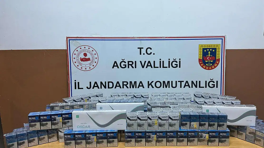 Ağrı'da 950 paket kaçak sigara yakalandı