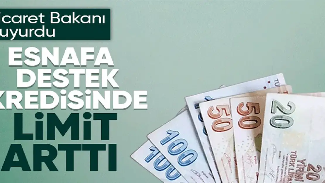 Esnaf limiti 750 bin liraya çıkarıldı