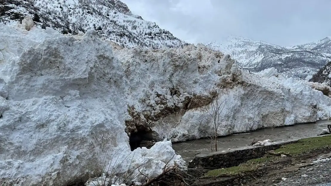 İki şehir arasına çığ düştü!