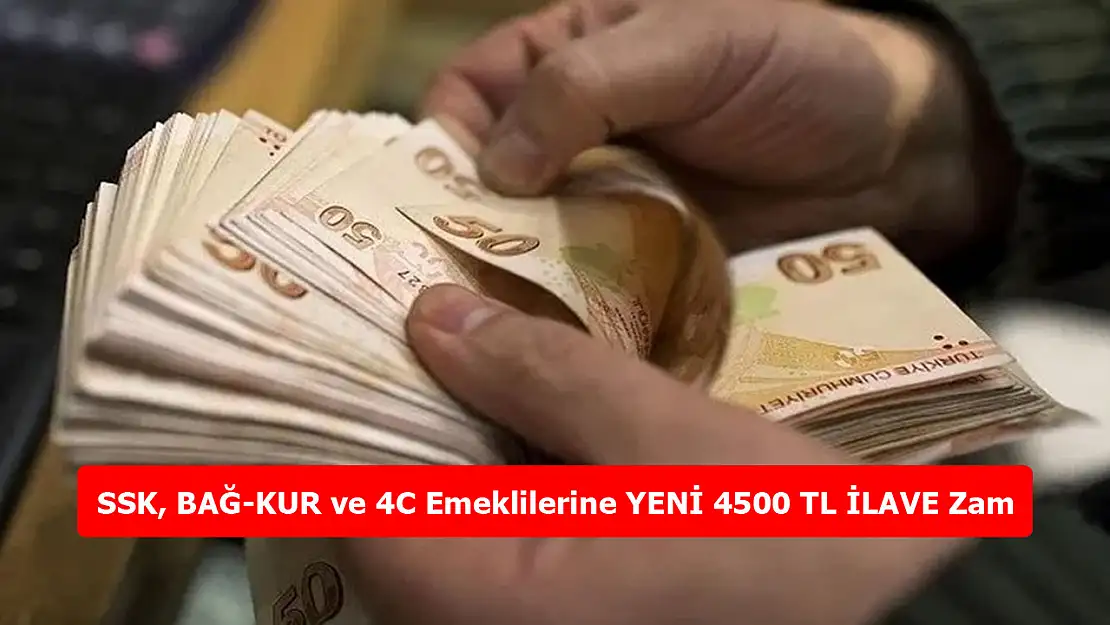 Emeklilere Müjde! 4.500 TL Ek Zam ve 3600 Ek Gösterge Düzenlemesi Mecliste!