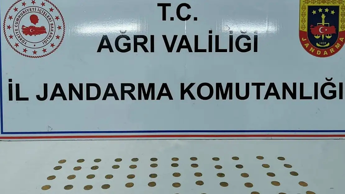 Ağrı'da Altın Sikke ele geçirildi