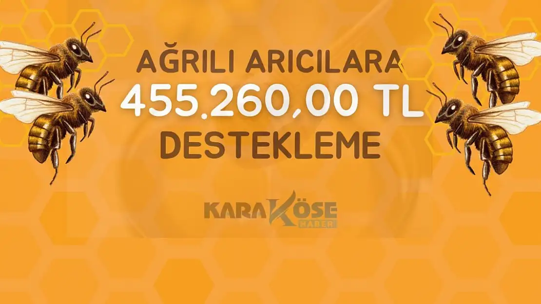 Ağrılı Arıcılara 455.260,00 TL destekleme