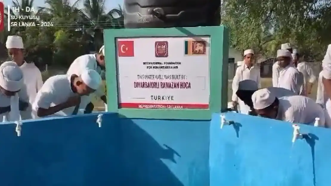 Ramazan hoca adına Sri Lanka'da su kuyusu açıldı