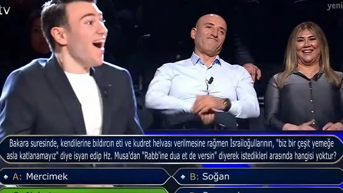 Milyoner'de 5 milyon lira kazanan Berk'in eline ne kadar para geçecek?
