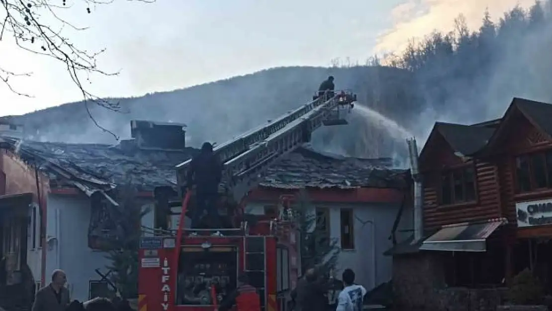 Termal tesislerde yangın çıktı